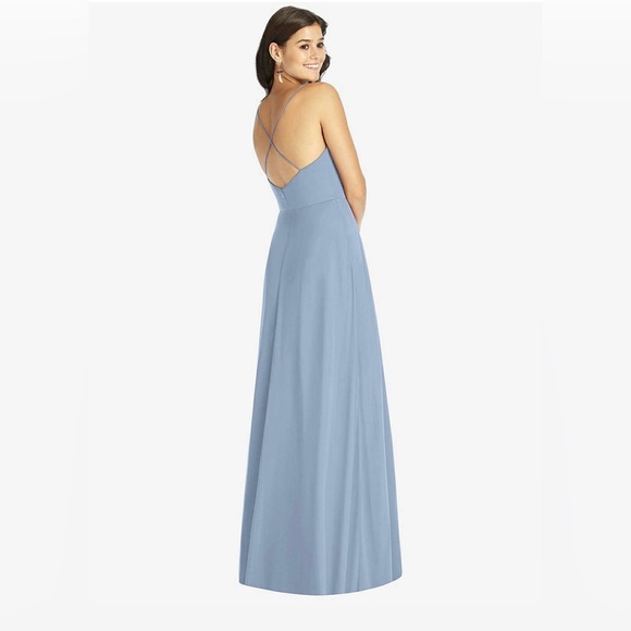 The Dessy Group- Cross Cross A Line Maxi Dress
0R
Color: Cloudy - Picture 2 of 3